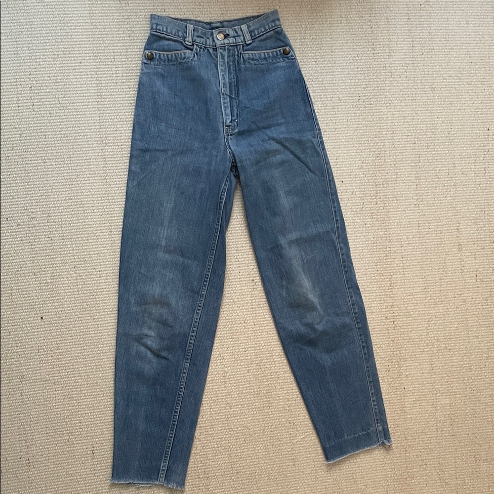 Silver brand high-Waisted vintage barrel leg Blue Jeans